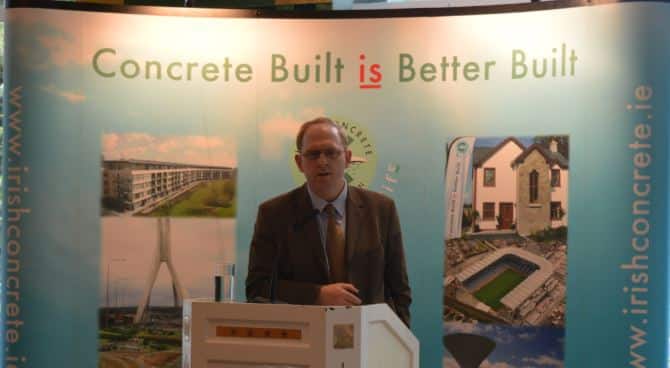 Dr. Robert Leonard, Dept. of Agriculture Food and the Marine speaking at the ICF Technical Seminar, July 2016